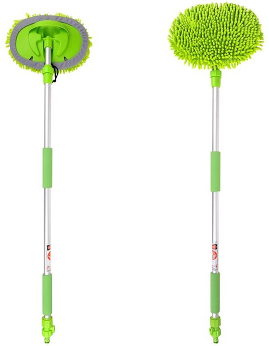 ProPlus Veelzijdige wasborstel - telescopische steel - uitschuifbaar tot 1,65 meter - zachte haren