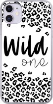 Geschikt voor iPhone 11 hoesje - Quotes - Spreuken - Wild one - Siliconen Telefoonhoesje