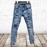 Skinny jeans blauw 96866 -s&C-158/164-spijkerbroek jongens