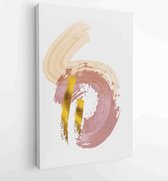Luxe gouden abstracte kunst achtergrond. Wall arts vector 4 - Moderne schilderijen – Verticaal – 1899794968 - 50*40 Vertical