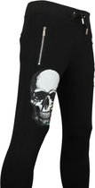 Joggingbroek Heren Zwart -  Sweatpants Mannen  Color Skull  - Zwart