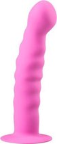 Siliconen dildo met zuignap - Roze