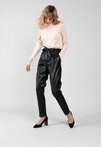 DEELUXE Paperbag broek van imitatieleerROSALINE Black