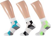 Xtreme Cycling Ankle | Fiets sokken | Multi White | 3-Pack