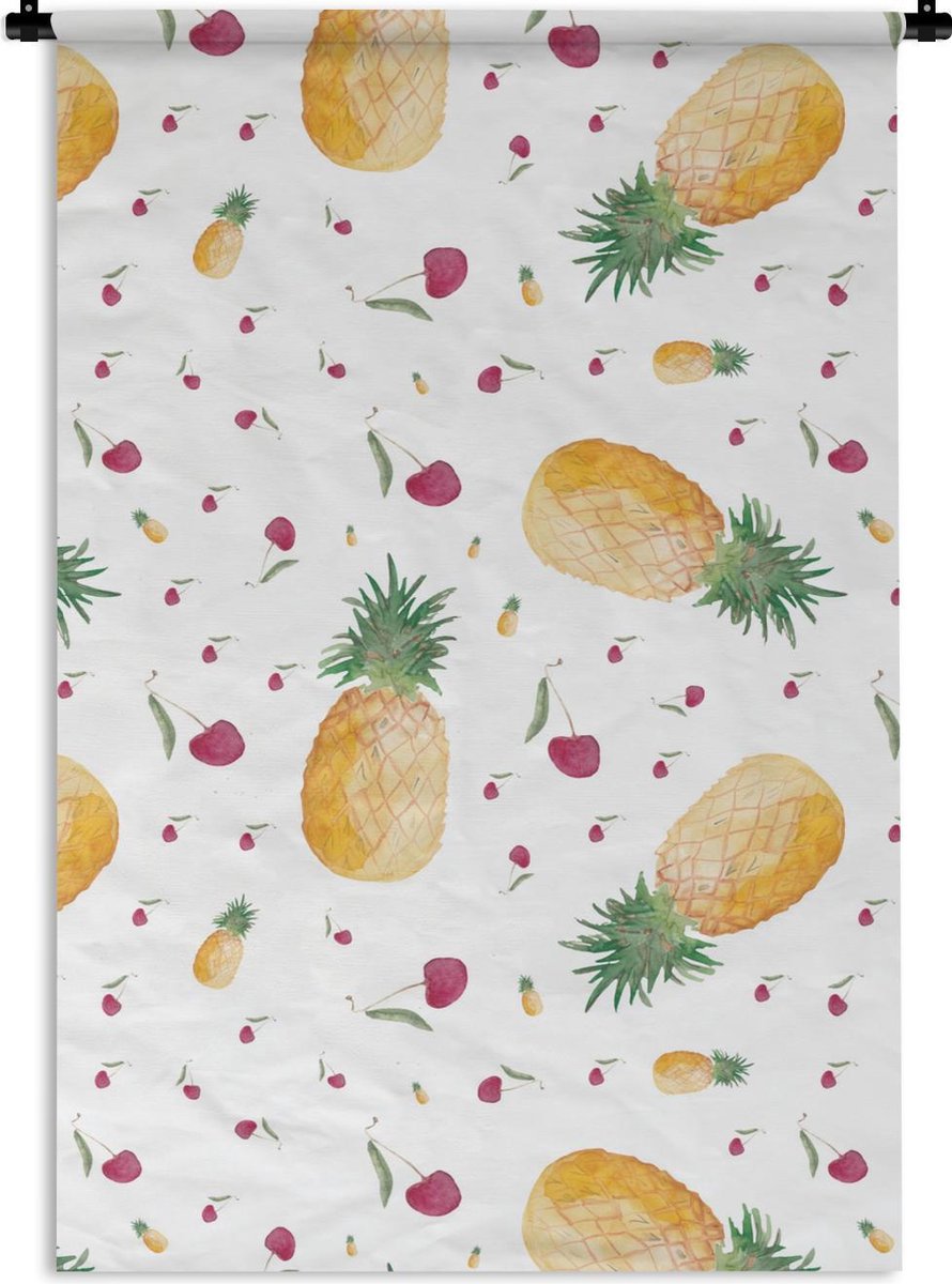 Wandkleed - Wanddoek - Fruit - Design - Waterverf - 60x90 cm - Wandtapijt