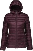 JOTT Cloe Aubergine pufferjack met capuchon voor dames