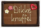 Dikke knuffel - Chocolade Tablet in doosje - In cadeauverpakking