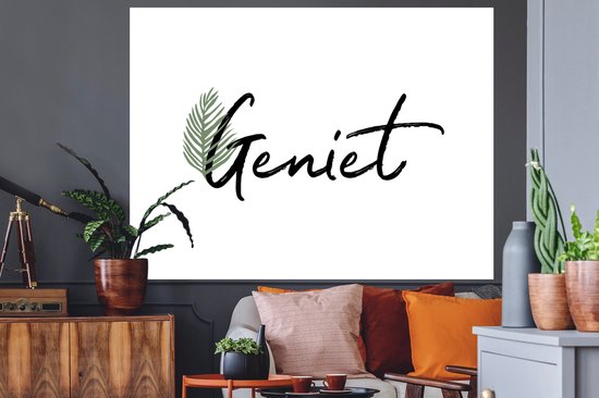 Stickers muraux - Citations - Enjoy - Proverbes - 160x120 cm - Feuille adhésive XXL