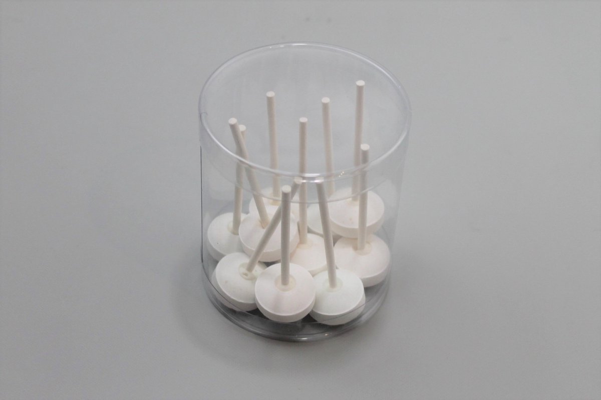 Goedkoopste Plastic Koker Rond 5x15cm vaste Bodem en los Deksel (25 stuks