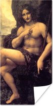Poster St John in the wilderness - Leonardo da Vinci - 60x120 cm