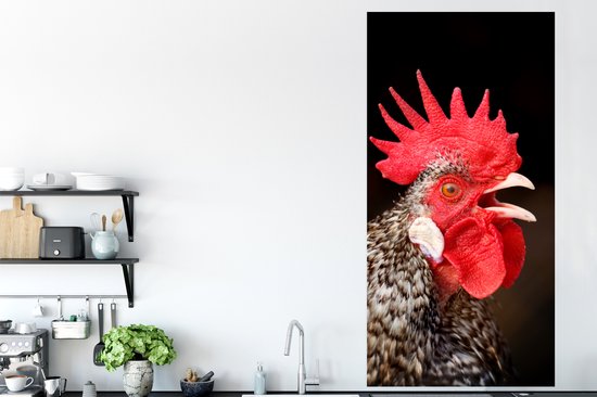 Affiche Coq qui chante - 75x150 cm