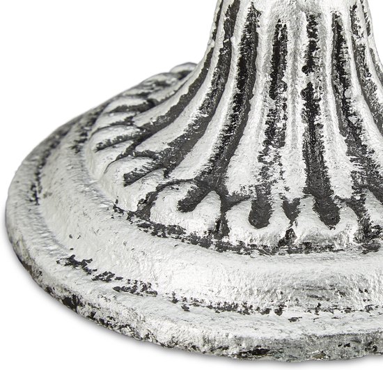 relaxdays bougeoir antique - bougeoir - bougeoir - vintage - argent sans bougie