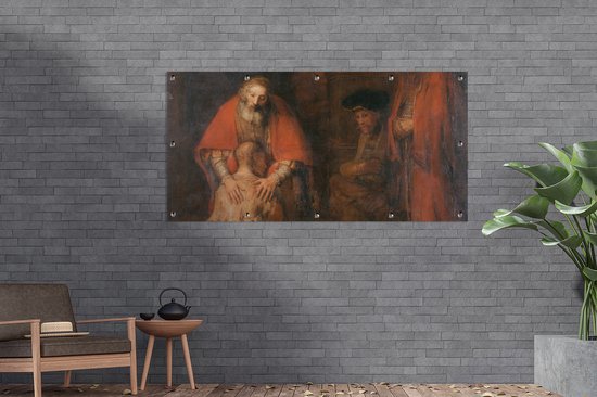 Schuttingposter Terugkeer van de verloren zoon - Schilderij van