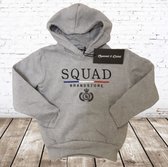 Jongens hoodie Squad grijs -s&C-98/104-Hoodie jongens