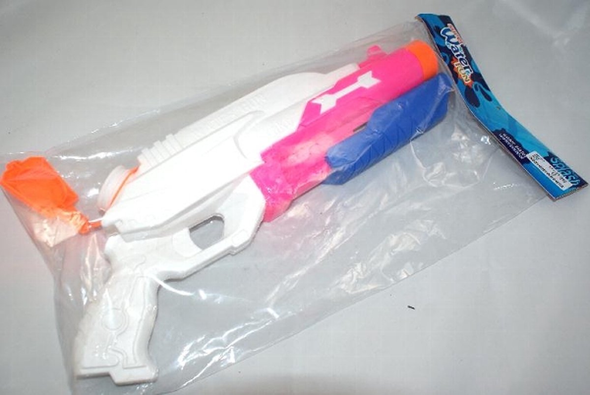 Waterpistool 43 cm Roze - Wit - Blauw