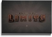 Walljar - Exceed Your Limits - Muurdecoratie - Canvas schilderij