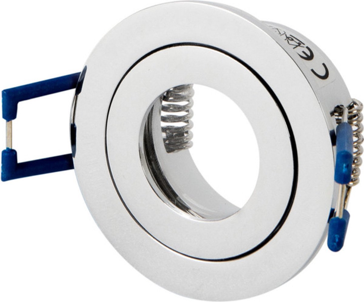 LED Line - OP=OP LED inbouwspot chrome rond - Waterdicht IP44 - zaagmaat  40mm -... | bol.com