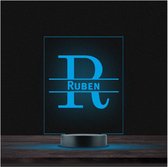 Led Lamp Met Naam - RGB 7 Kleuren - Ruben