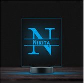 Led Lamp Met Naam - RGB 7 Kleuren - Nikita