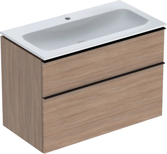 Geberit Set Slim Rim Wt 90 Met Onderkast 2 Laden Eiken | bol
