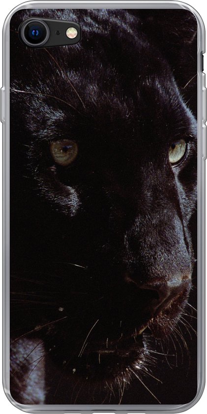 iPhone 7 hoesje - Panter - Dier - Zwart - Siliconen Telefoonhoesje | bol.com