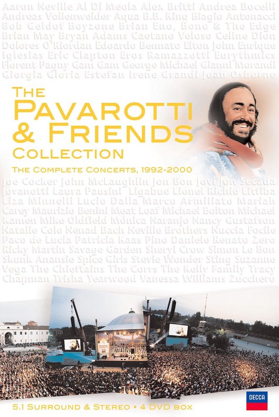 Cover van de film 'Pavarotti & Friends Collection'