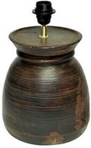 Lamp  - houten kruiklamp  - trendy  -  H30cm