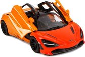 auto McLaren 720S pull-back 1:36 staal die-cast oranje