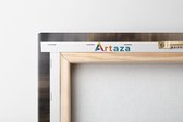 Artaza - Canvas Schilderij Drieluik - Abstracte Kunst Grijs Marmer - 120x60 - Foto Op Canvas - Canvas Print