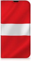 Telefoon Hoesje Geschikt voor iPhone 13 Pro Book Case Deense Vlag