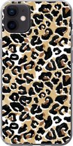 Coque iPhone 12 mini - Imprimé animal - Panthère - Marron - Aquarelle - Siliconen