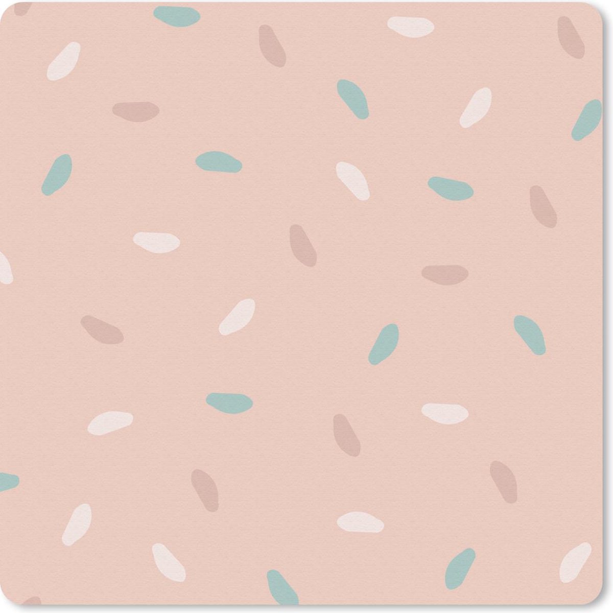 Muismat 30x30 cm - Mousepad Zomer - Patroon - Pastel - Muismatten