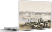 Laptop sticker - 13.3 inch - General view of the Island of Philae Nubia - David Roberts - 31x22,5cm - Laptopstickers - Laptop skin - Cover