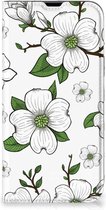 Hoesje iPhone 13 Pro Max Book Case Dogwood Flowers