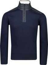 Belstaff Trui Blauw Aansluitend - Maat M - Heren - Herfst/Winter Collectie - Wol