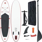 Everest Stand Up Paddleboardset opblaasbaar rood en wit