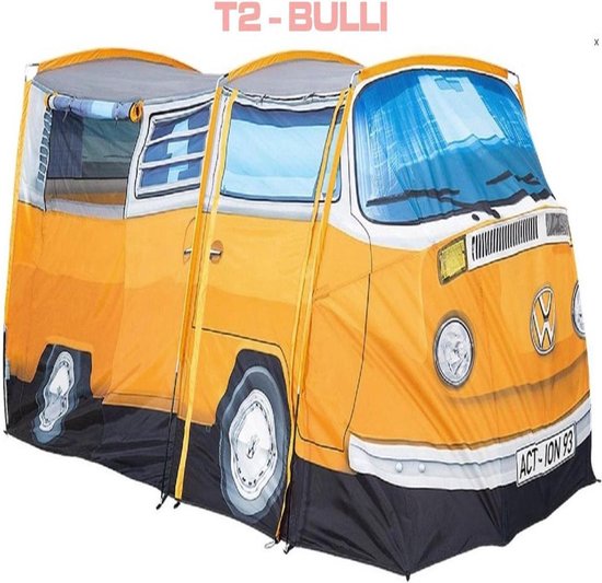Volkswagen Bus Tent Officieel Design T2 Vw Camper - 398 Cm X 147 Cm X 155  Cm - Oranje... | bol.com
