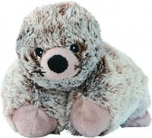 warmteknuffel zeehond 31 cm grijs