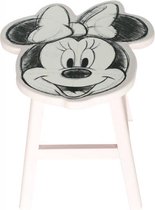 kruk Minnie Mouse meisjes 25 cm hout wit/roze