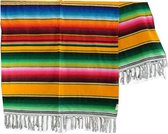 Mexicaanse Deken - Plaid - Serape - Gerecycled Acryl - 210 x 150 - Geel - BBXZZ0yellow2