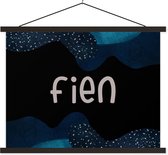 Porte-affiche avec affiche - Affiche scolaire - Fien - Pastel - Fille - 40x30 cm - Lattes noires