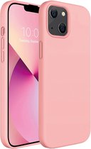 ShieldCase geschikt voor Apple iPhone 13 silicone case - roze - Siliconen hoesje - Shockproof case hoesje - Backcover case