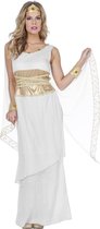 Wilbers & Wilbers - Griekse & Romeinse Oudheid Kostuum - Romeinse Beauty Girl - Vrouw - wit / beige - Maat 36 - Carnavalskleding - Verkleedkleding