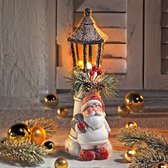 Lanterne LED avec Père Noël