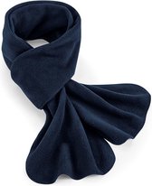 Warme fleece winter sjaal navy voor volwassenen - Gemaakt van 100% gerecycled polyester