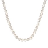 Valero Pearls Parel ketting - 10,0 - 11,0 - Sterling zilver - zilver - 45 cm