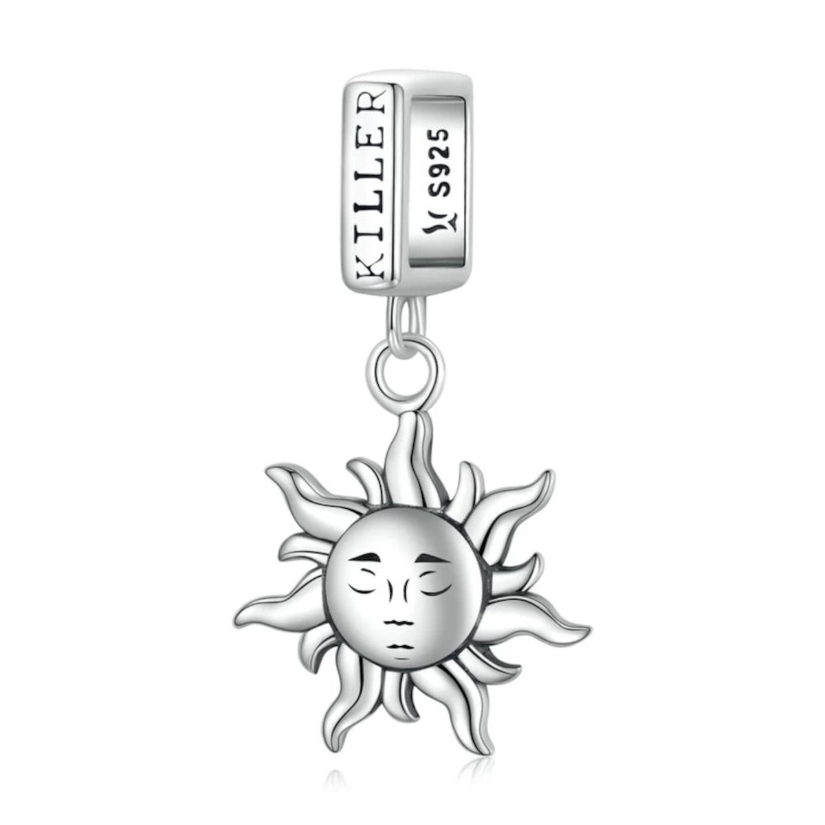 Zilveren hangende bedel Beschermer van de zon