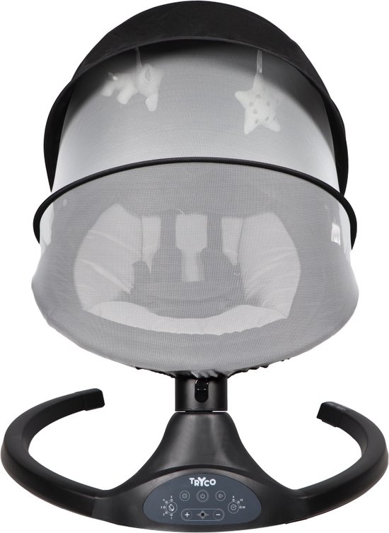 Product: Tryco Hugg Swing Babyschommel - Zwart - Draaibare babyswing - Met Muziek, van het merk Tryco