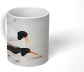 Mok - Scholeksters paren op het strand in Duitsland - 350 ML - Beker
