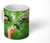 Mok - Flamingo - Bos - Snavel - Portret - 350 ML - Beker